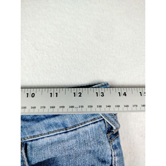 Cat & Jack Jeans Girls 12 Blue Unicorn Rainbow Embroidered Kidcore 90skids Y2K - Picture 8 of 10